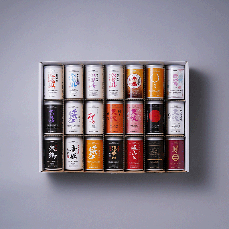 KURA ONE® 受賞蔵日本酒缶特選21銘柄180mL*21本セット KURA ONE® 受賞蔵日本酒缶特選21銘柄180mL*21本セット
