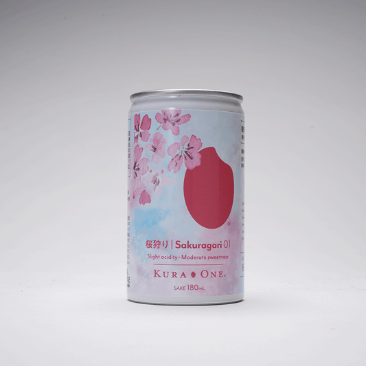 KURA ONE® 桜狩り01 純米吟醸 ZAO K 日本酒缶180mL