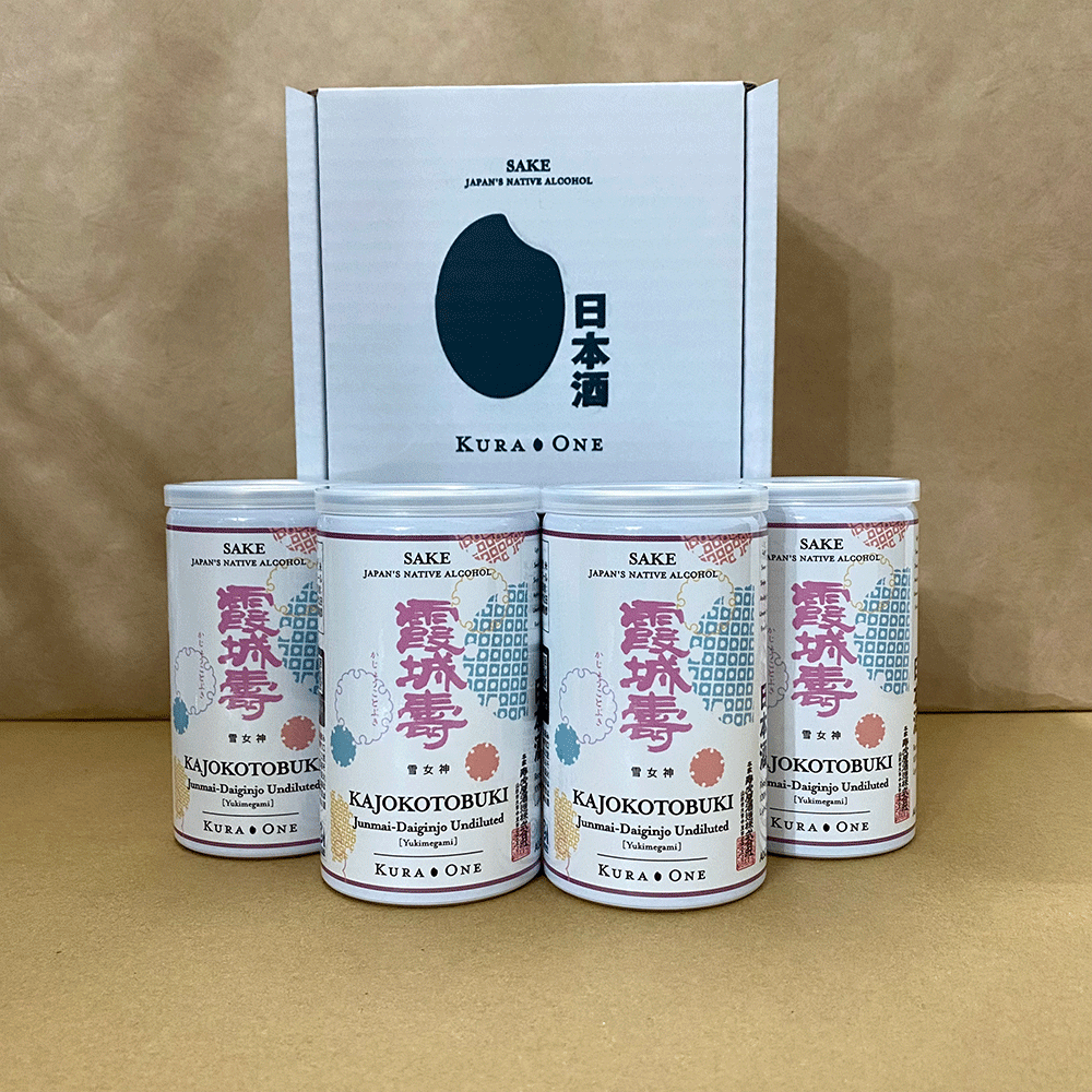 KURA ONE® 霞城寿 雪女神 純米大吟醸 原酒 180mL*4本パック