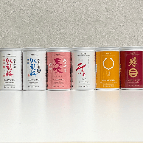 KURA ONE® 初めての方向け アルミ缶日本酒30缶セット6銘柄*5缶 (180ml*30缶)