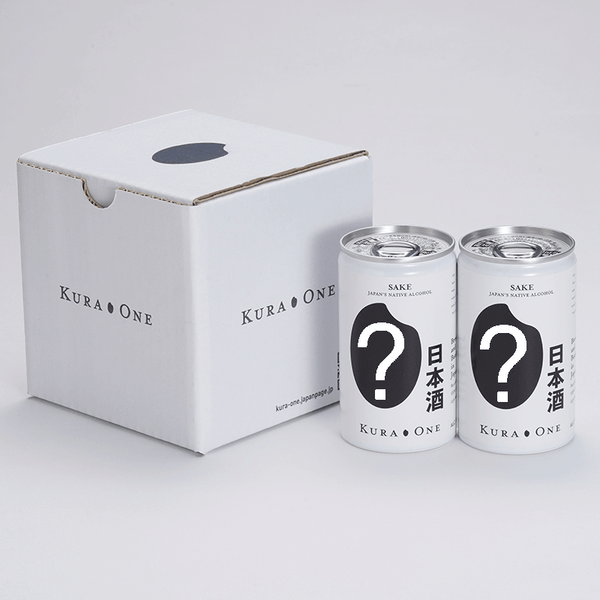 KURA ONE® GACHA Aluminum Can Sake Set, 2 brands (180ml*2, 1,540 yen)