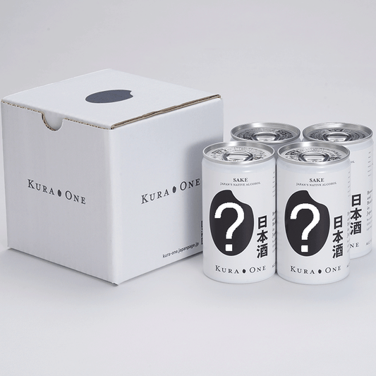 KURA ONE® GACHA Aluminum Can Sake Set, 4 brands (180ml*4, 1,960 yen)