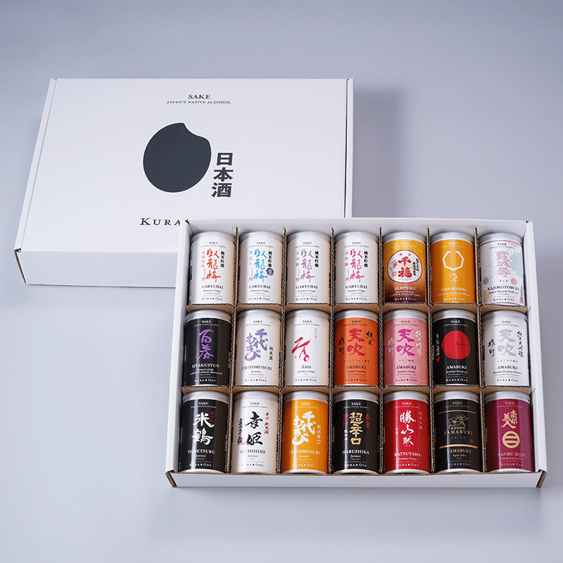 KURA ONE® 受賞蔵日本酒缶特選21銘柄180mL*21本セット