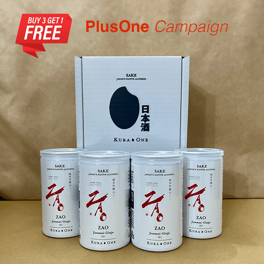 KURA ONE®ZAO Junmai Ginjo K (180ml) * 3+1