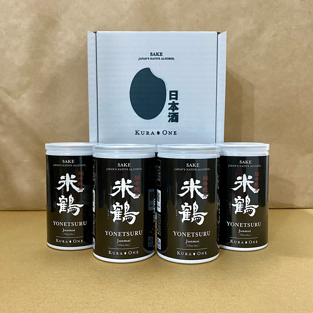 KURA ONE® 米鶴 超辛 純米 180mL*4本パック