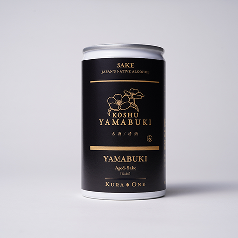 KURA ONE®山吹 ゴールド 熟成古酒 1箱 (180ml * 30缶) / KURA ONE®Yamabuki Gold aged-sake 1 box (180 ml * 30 cans)