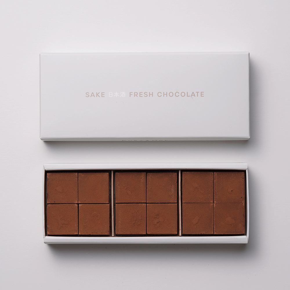 KURA ONE® 超大人のLuxury日本酒チョコレート+日本酒缶180mL*3本ボックス